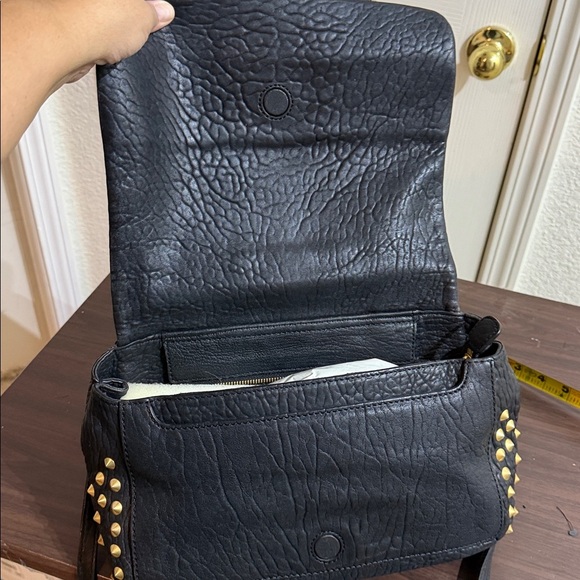 MCM Crossbody Bag with gold studs top handle - Picture 5 of 7